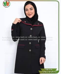 مانتو فرم اداری پاگن دار کد 1076