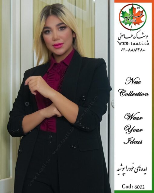 شومیز کرپ حریر مجلسی کد 6002