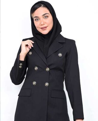 مانتو شلوار اداری مشکی طاعتی