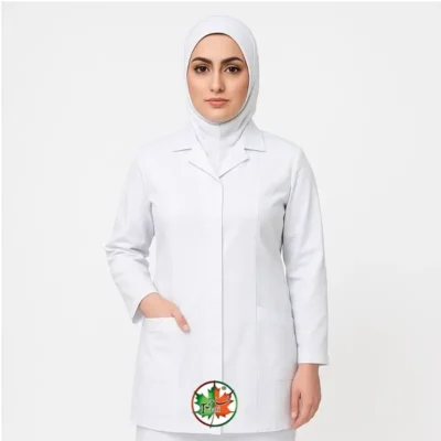 مانتو پرستاری کوتاه کلاسیک