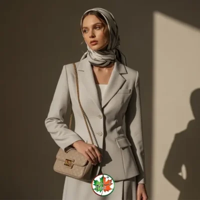 شومیز طرحدار با دامن مدادی (راسته)