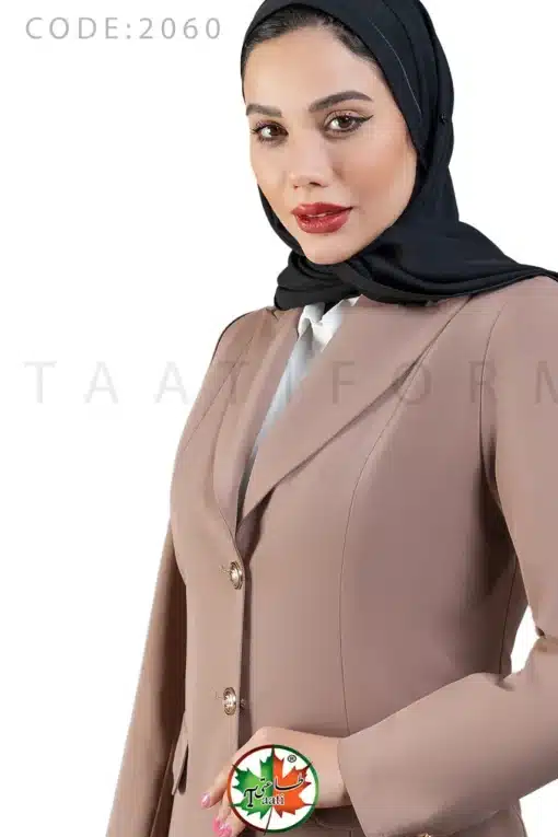 مانتو شلوار کتی اداری | مدل 2060