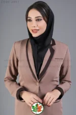 مانتو شلوار اداری مدل ماتیسا | فیونا | یقه آرشال | کد 2061
