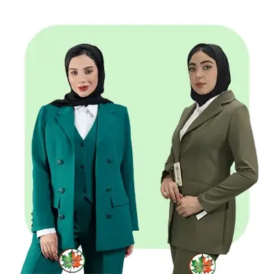 مانتو اداری سبز