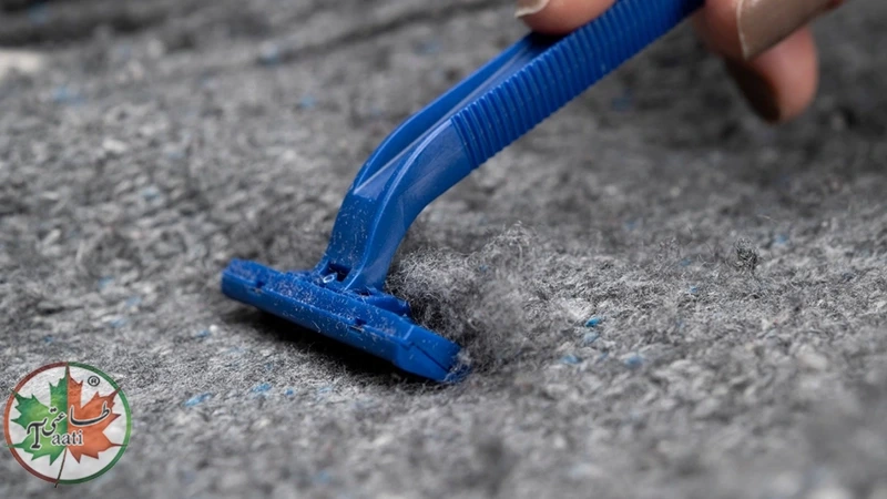 از بین بردن پرز لباس با ژیلت