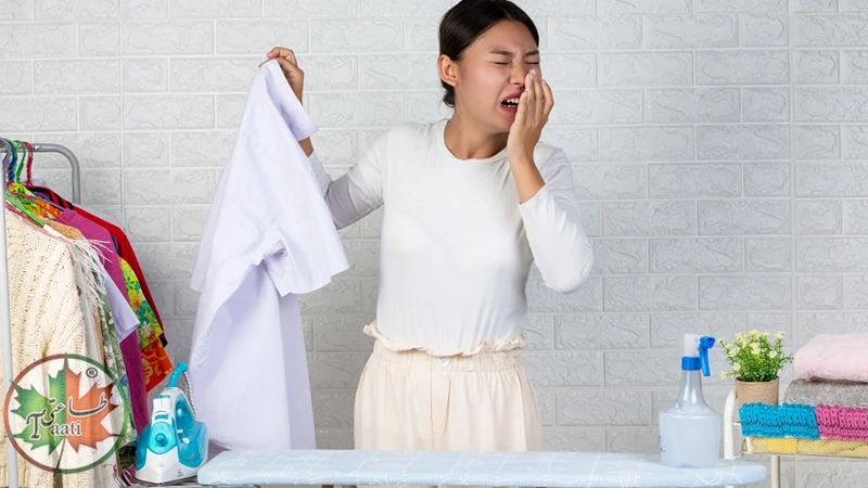 بوی عرق مانده در لباس بعد از شستشو