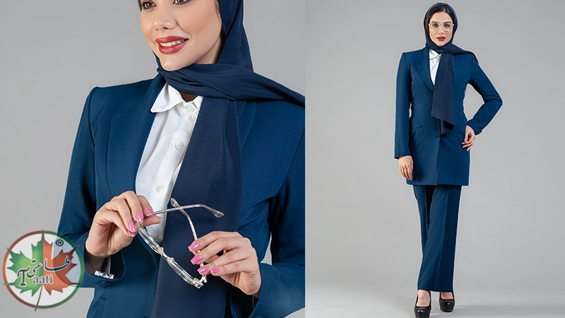 ست شلوار رسمی و مانتو کتی اداری