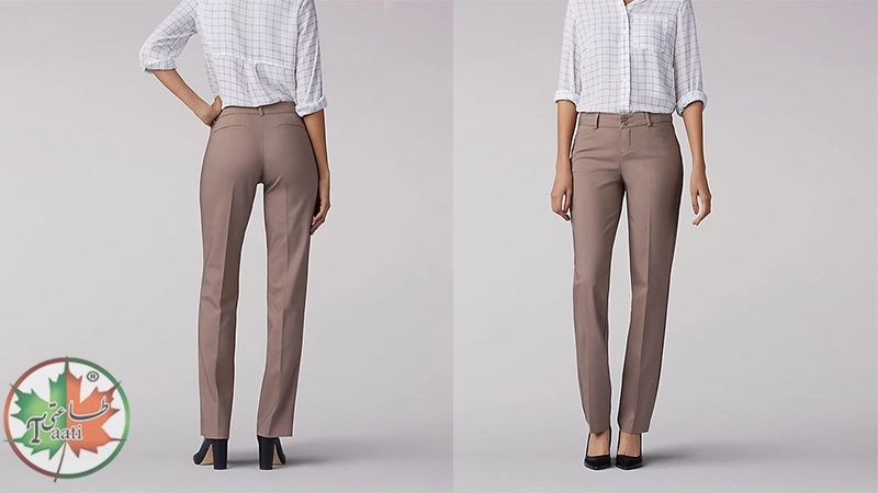 شلوار رسمی زنانه کرم | شلوار اداری