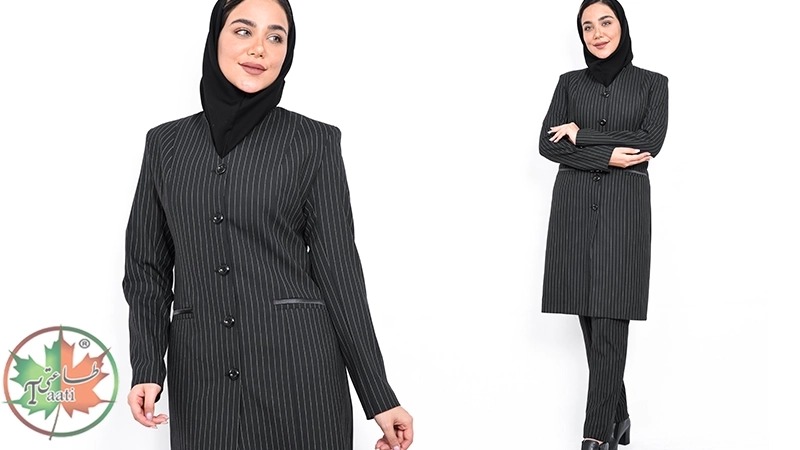 مانتو شلوار اداری دیپلمات از برند طاعتی