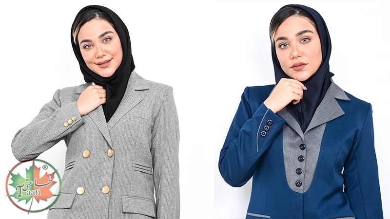 مدل یقه انگلیسی مانتو اداری 