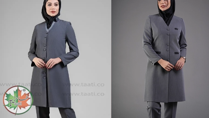 مدل یقه هفت مانتو اداری