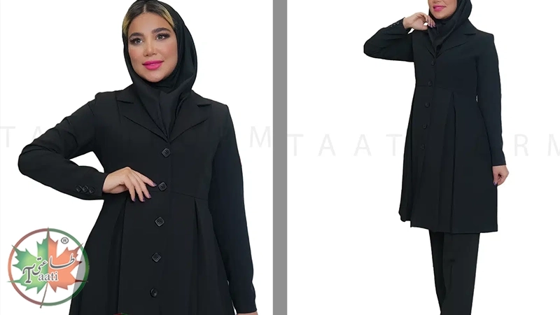 مانتو شلوار بارداری اداری | مدل ستیا | کد 2033