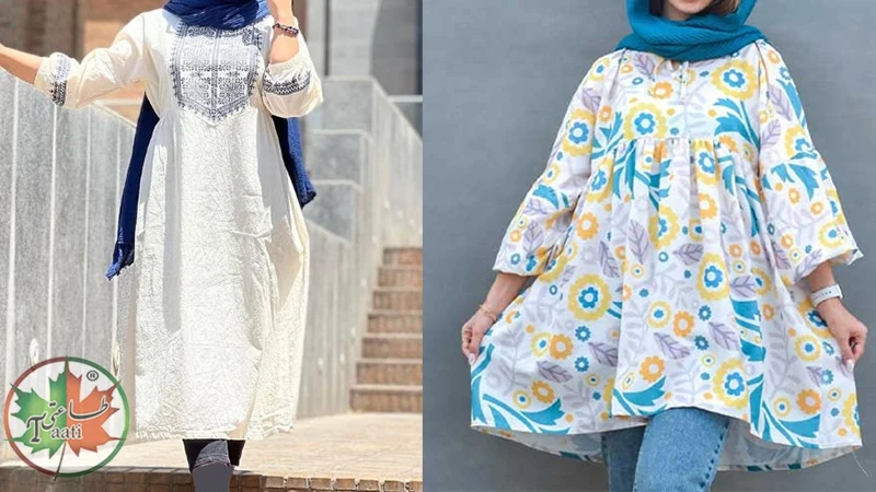 مدل مانتو نخی