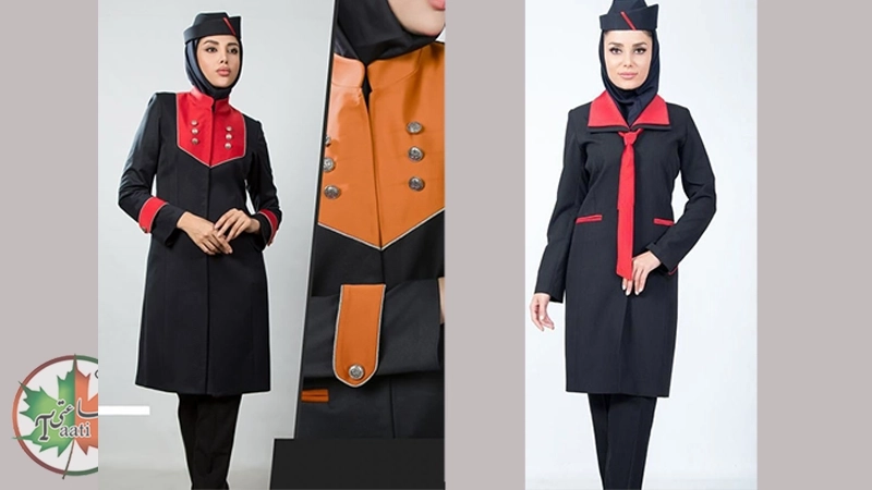 نمونه لباس مهماندار هواپیما سفارشی دوزی شده توسط طاعتی