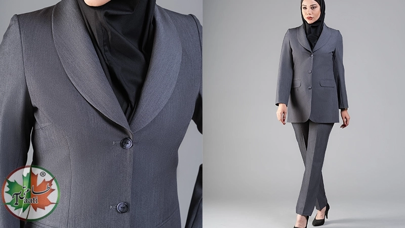 کت شوار زنانه اداری از برند طاعتی